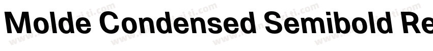 Molde Condensed Semibold Reverse字体转换